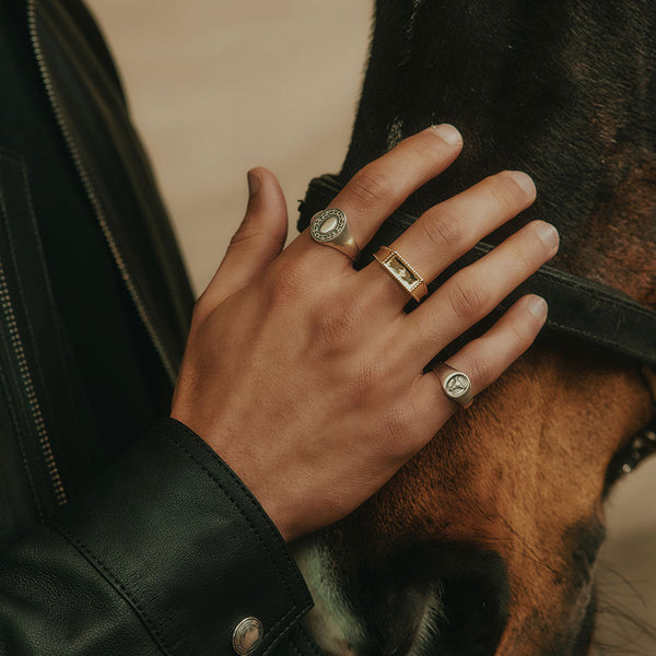 Serge Denimes Gold Moonlight Ring