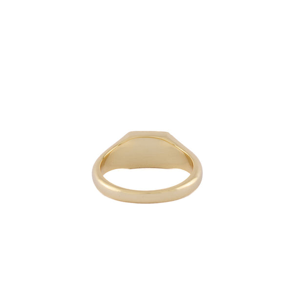 Serge Denimes Gold Moss Agate Ring