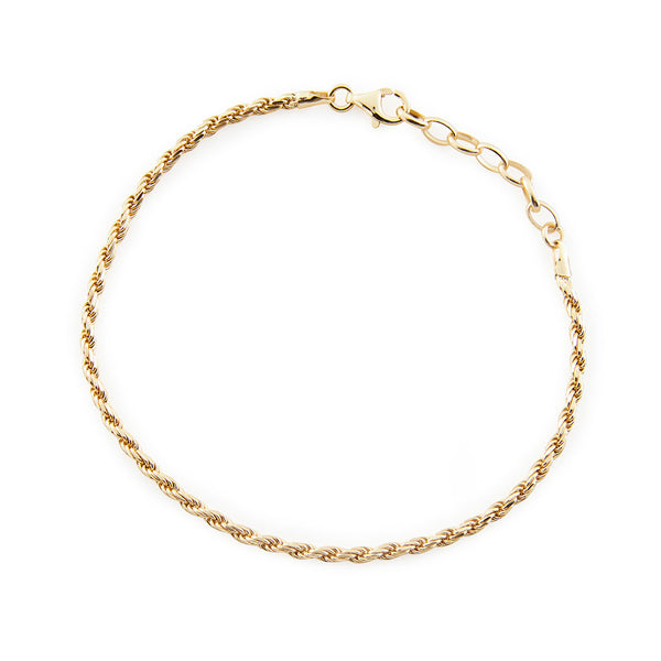 Serge Denimes Gold Rope Bracelet