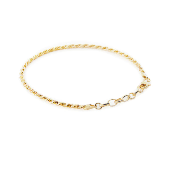 Serge Denimes Gold Rope Bracelet