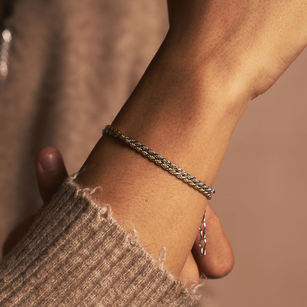Serge Denimes Gold Rope Bracelet