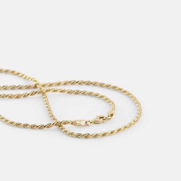 Serge Denimes Gold Rope Necklace