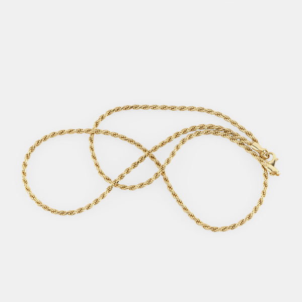 Serge Denimes Gold Rope Necklace