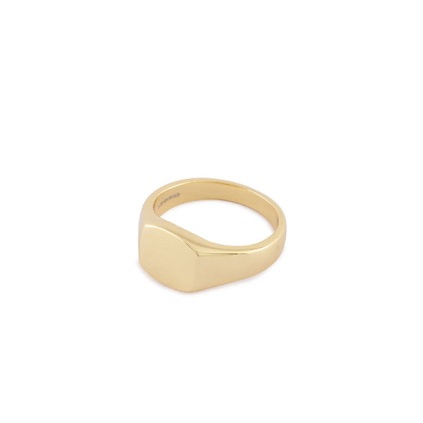 Serge Denimes Gold Signet Ring