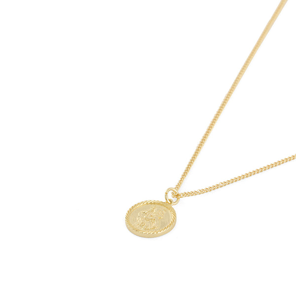 Serge Denimes Gold St Christopher Necklace