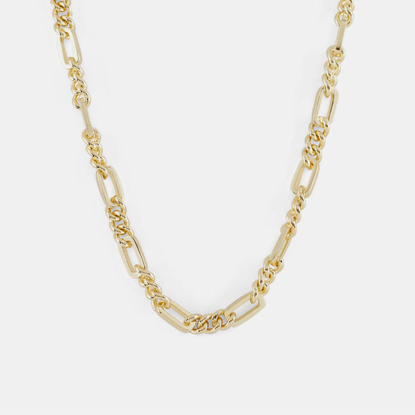 serge denimes Gold Track Chain Necklace