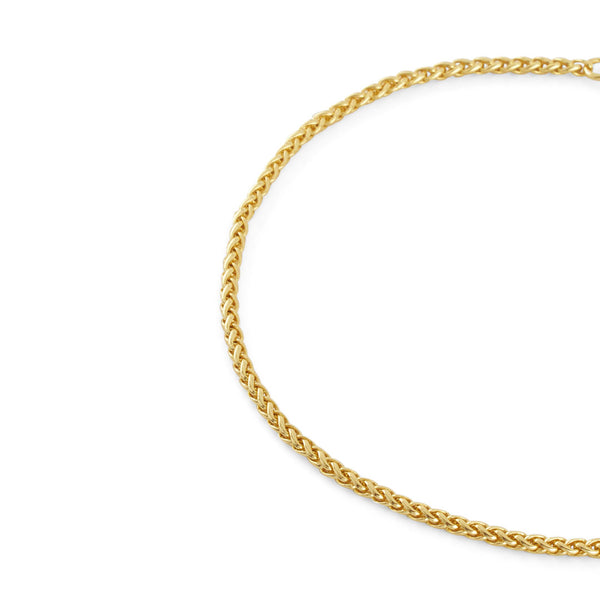 Serge Denimes Gold Wheat Chain Bracelet