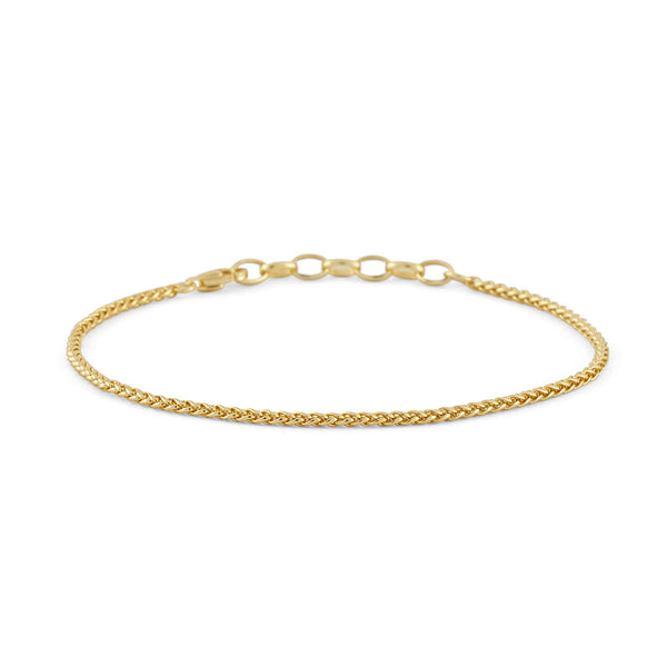 serge denimes Gold Wheat Chain Bracelet