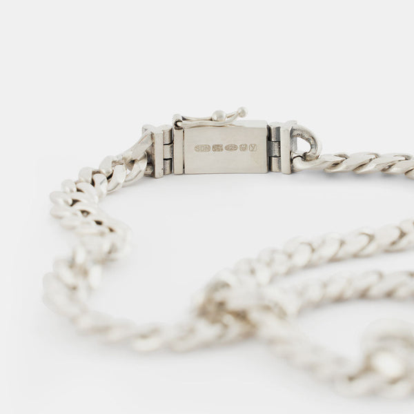 Serge Denimes Silver 10mm Curb Chain