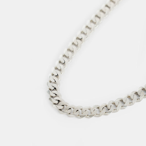 Serge Denimes Silver 10mm Curb Chain