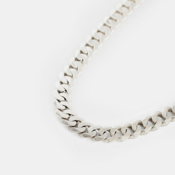 Serge Denimes Silver 12mm Curb Chain