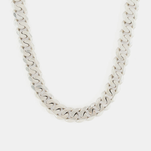 serge denimes Silver 12mm Curb Chain