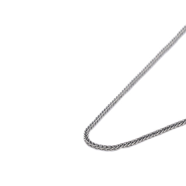 Serge Denimes Silver 2.6mm Square Spiga Chain