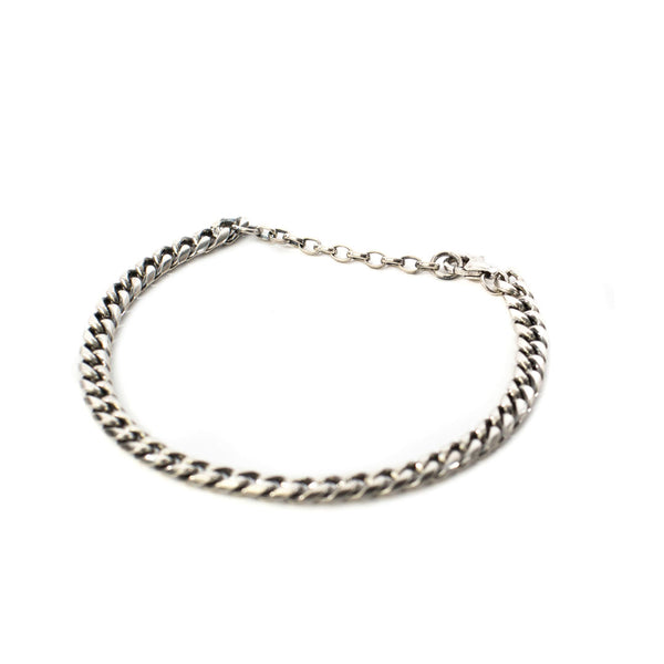 Serge Denimes Silver 5mm Curb Bracelet