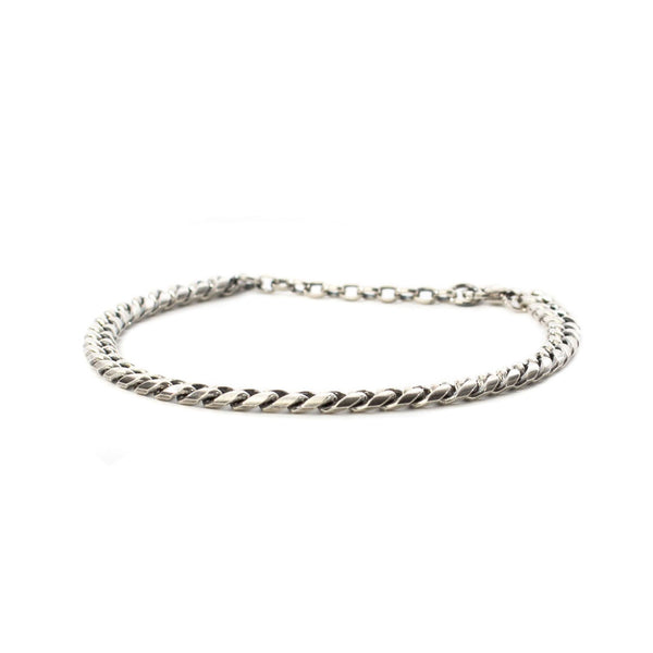 serge denimes Silver 5mm Curb Bracelet