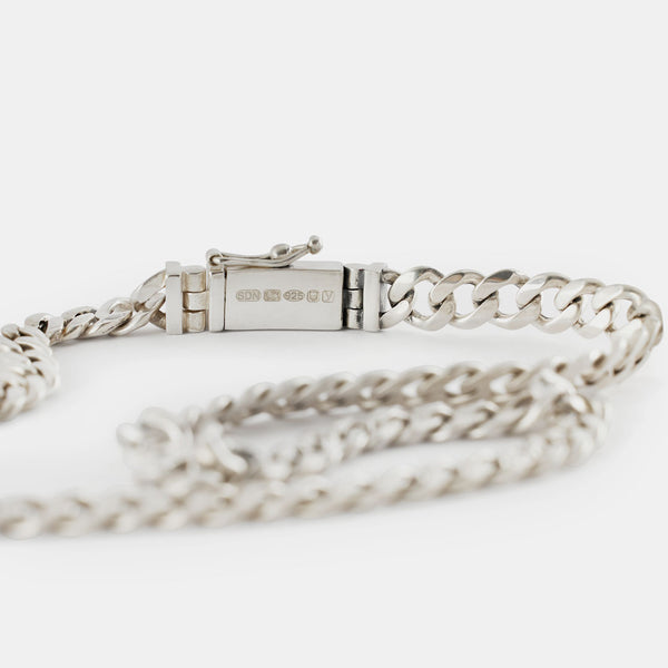 Serge Denimes Silver 8mm Curb Chain