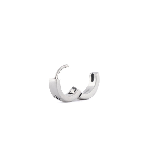 Serge Denimes Silver Asteria Hoop Earring