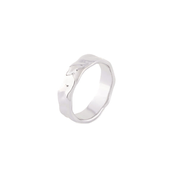 Serge Denimes Silver Attrition Ring