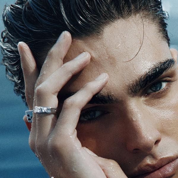 Serge Denimes Silver Attrition Ring