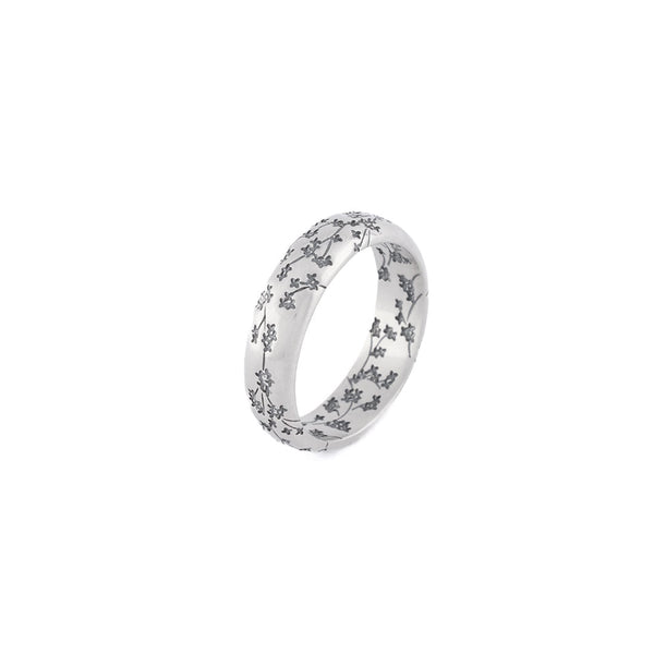 Serge Denimes Silver Blossom Ring