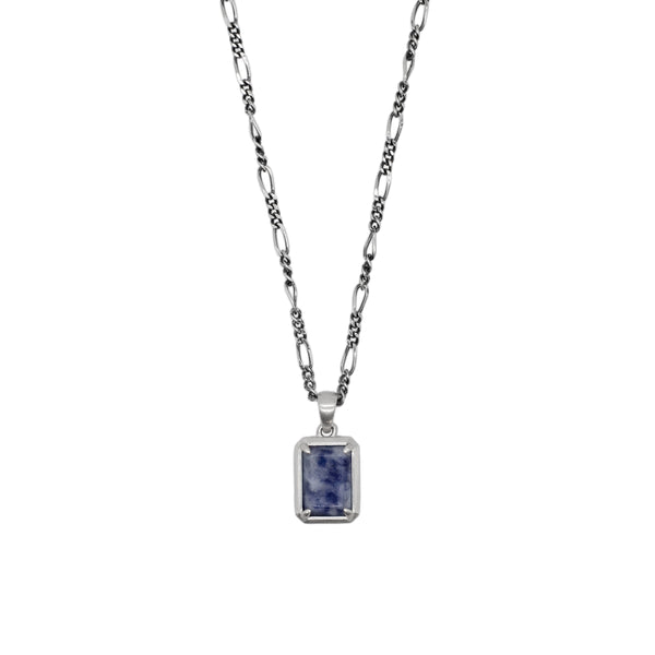serge denimes Silver Blue Jasper Necklace