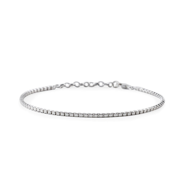 serge denimes Silver Box Chain Bracelet