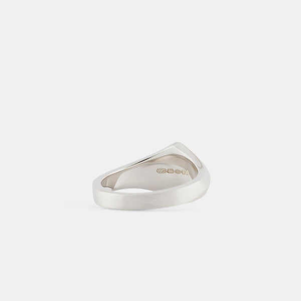 Serge Denimes Silver Brushed Rhombus Ring