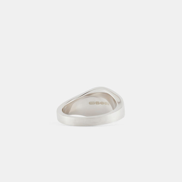 Serge Denimes Silver Brushed Round Ring
