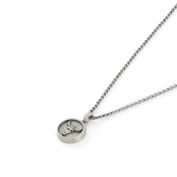 Serge Denimes Silver Bull Necklace