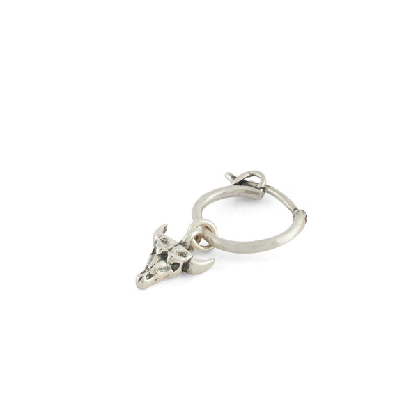 serge denimes Silver Bull Pendant Earring