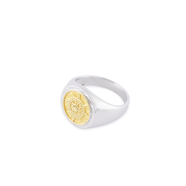 Serge Denimes Silver Compass Ring