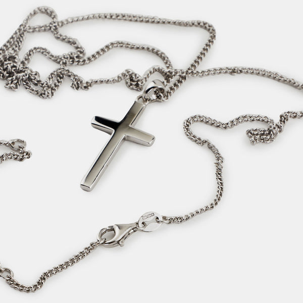 Serge Denimes Silver Cross Necklace