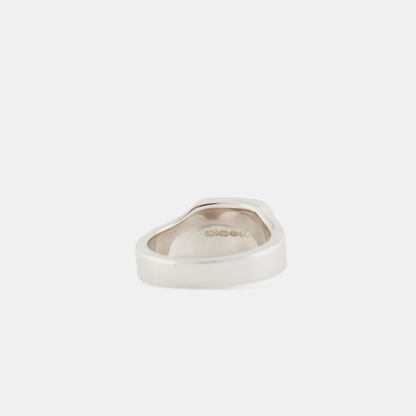 Serge Denimes Silver Cushion Mother Of Pearl Ring