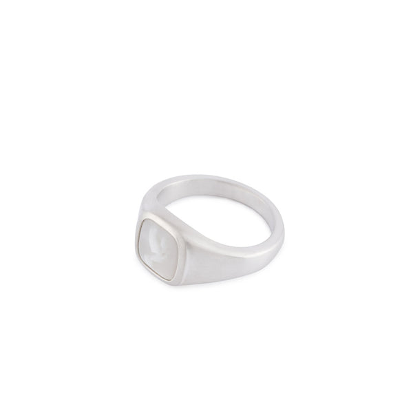 Serge Denimes Silver Dove Cameo Ring