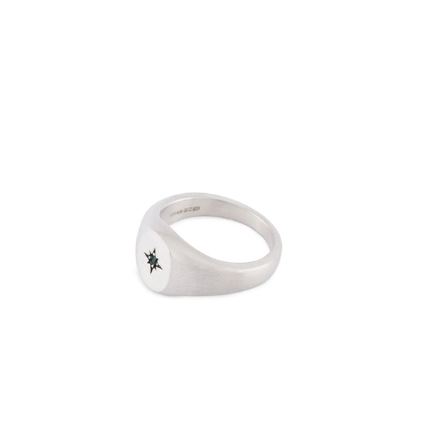 Serge Denimes Silver Envy Signet Ring