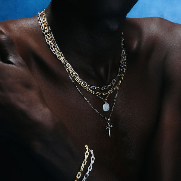 Serge Denimes Silver Estoc Necklace