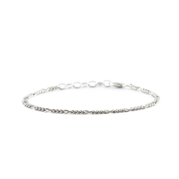 serge denimes Silver Figaro Bracelet