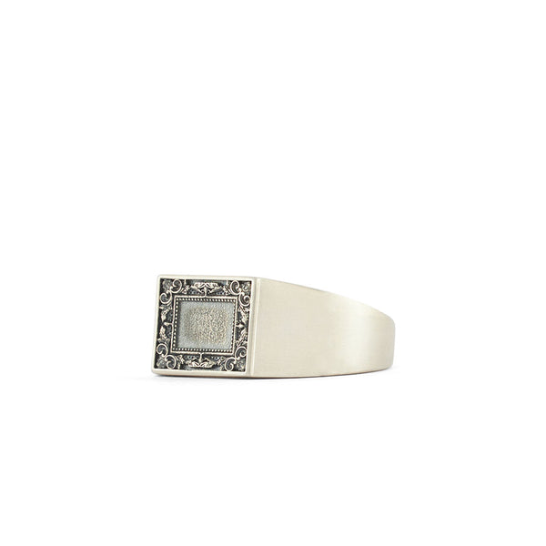 Serge Denimes Silver Frame Ring