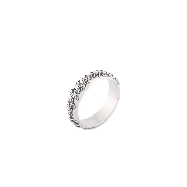 Serge Denimes Silver Frieze Ring