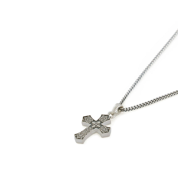 Serge Denimes Silver Gothic Cross Necklace