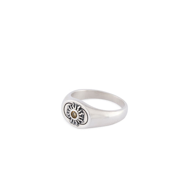 Serge Denimes Silver Helios Ring