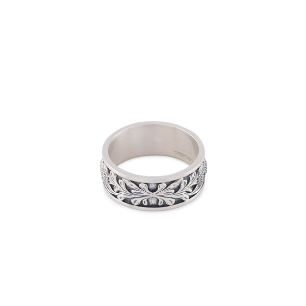 Serge Denimes Silver Kabuto Ring