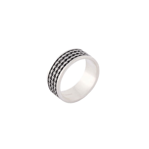 Serge Denimes Silver Kusari Ring