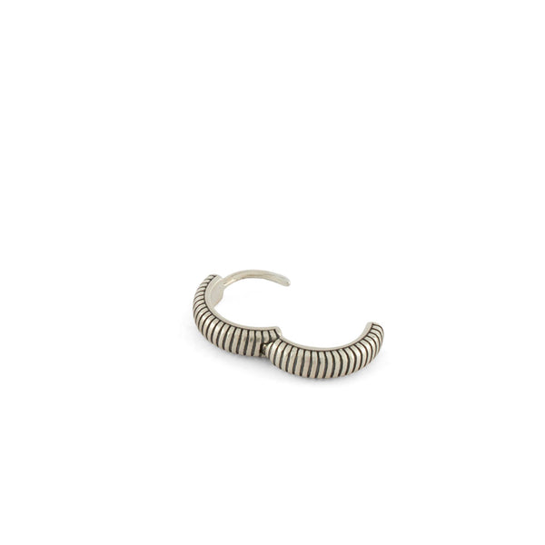 Serge Denimes Silver Lasso Hoop Earring