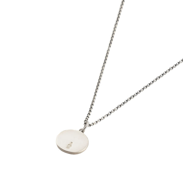 Serge Denimes Silver Minimal Hallmark Necklace