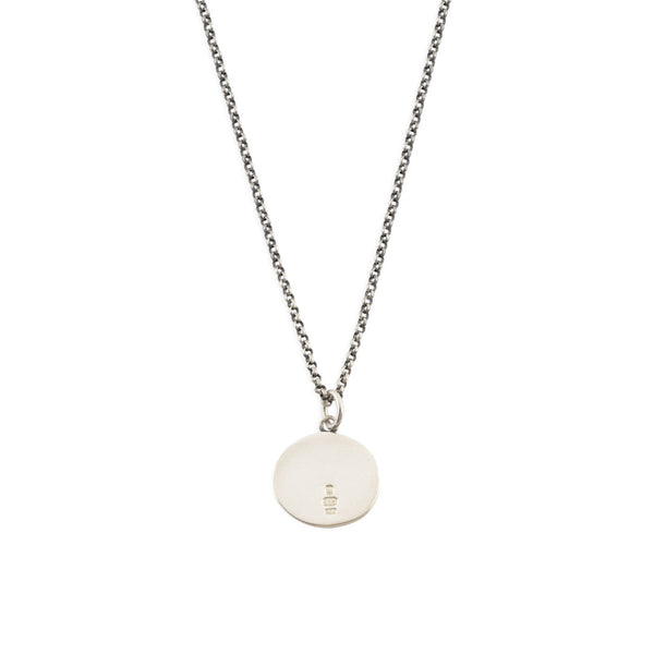 serge denimes Silver Minimal Hallmark Necklace