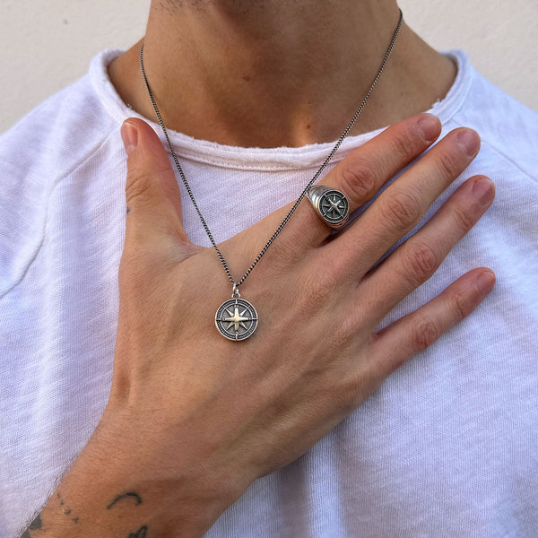 Serge Denimes Silver Napoleon Necklace