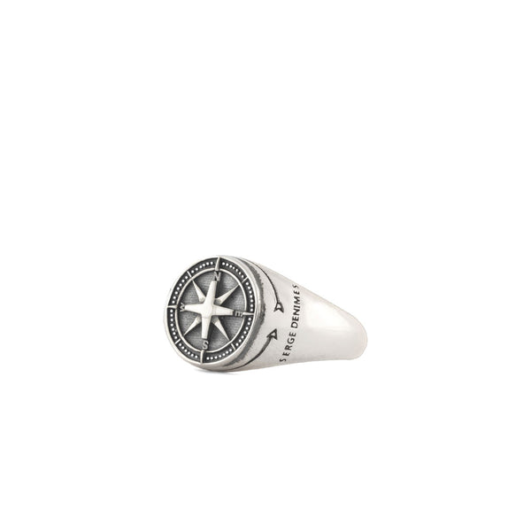 Serge Denimes Silver Napoleon Ring