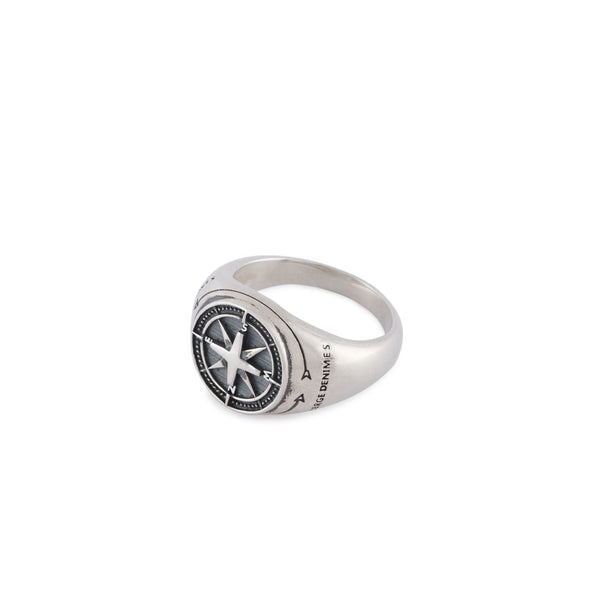 Serge Denimes Silver Napoleon Ring