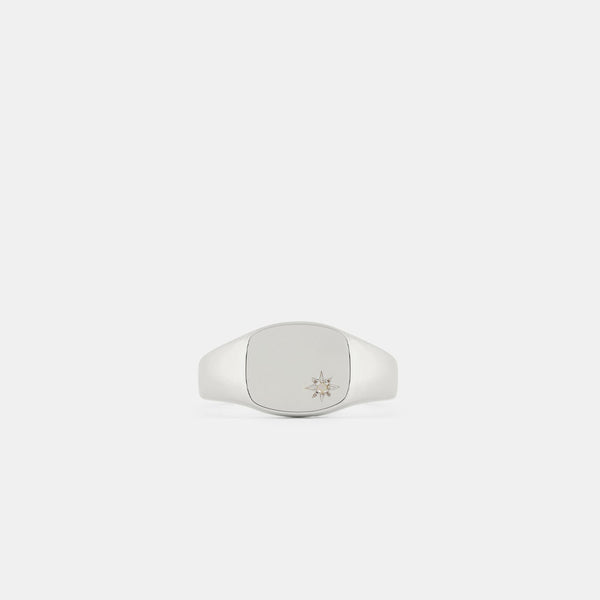 serge denimes Silver Opal Birthstone Ring